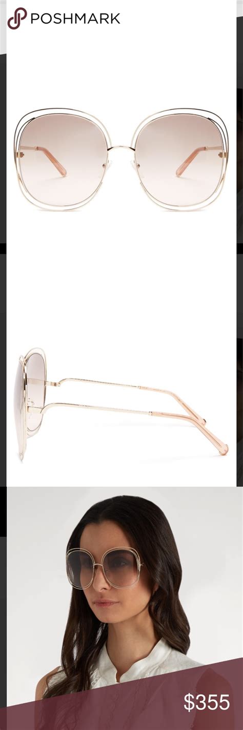 chloe modified square sunglasses|Chloe Square Sunglasses For Women .